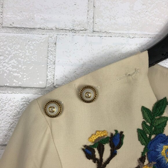 GUCCI Women's $4300 Ivory Embroidered Cady Crepe Wool-Blend Dress sz 42 NWD - Picture 7 of 12